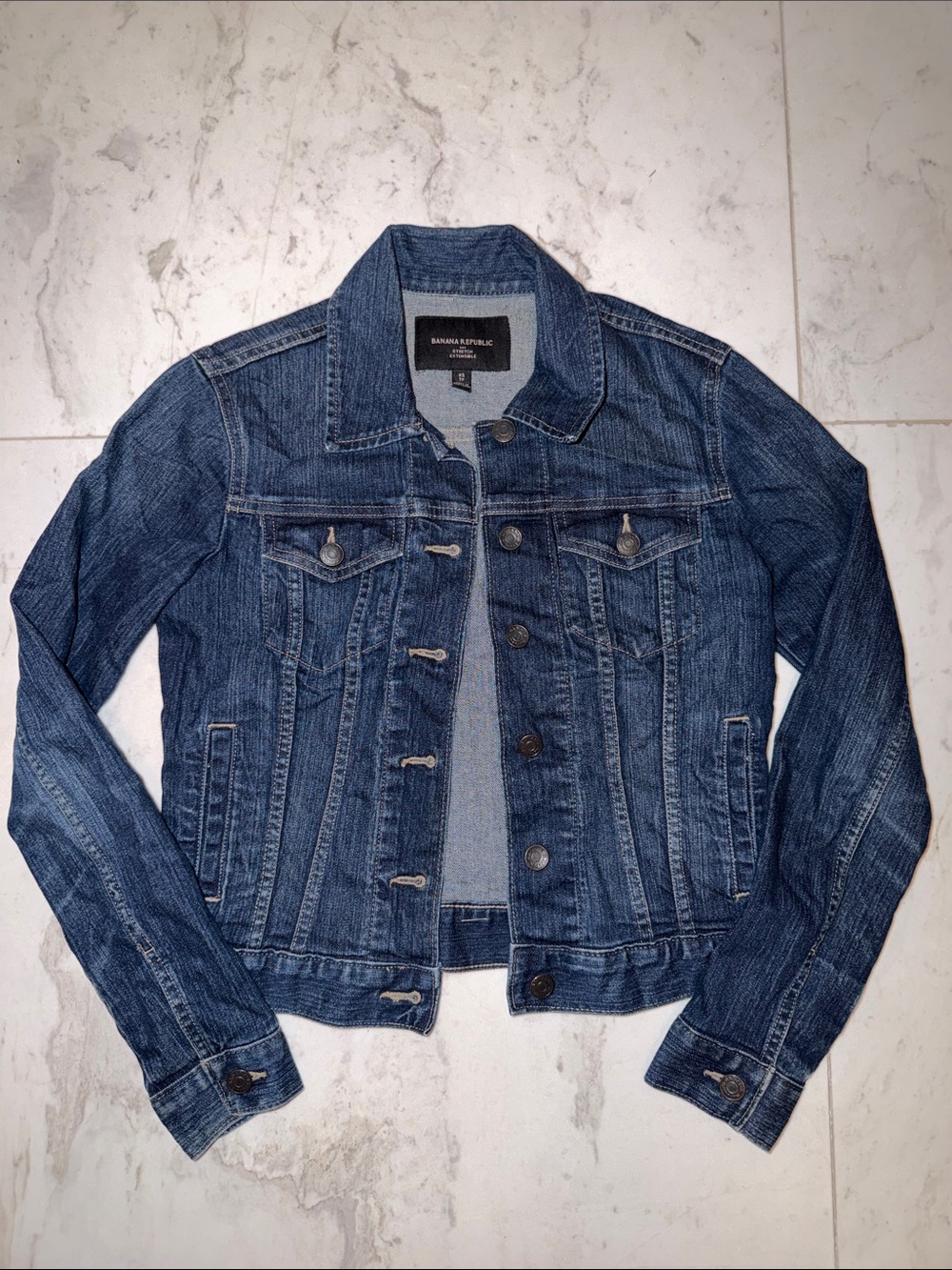 Banana Republic Blue Denim Trucker Jacket